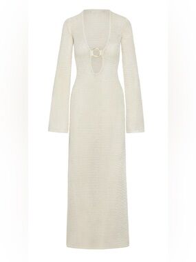 Monday Swimwear - MONTEGO DRESS - IVORY SHINY TREBLE KNIT